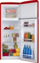 AR7252R Amica Retro Koel-Vriescombinatie - Rood - 166.5 cm Hoog