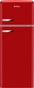 AR7252R Amica Retro Koel-Vriescombinatie - Rood - 166.5 cm Hoog