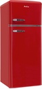 AR7252R Amica Retro Koel-Vriescombinatie - Rood - 166.5 cm Hoog