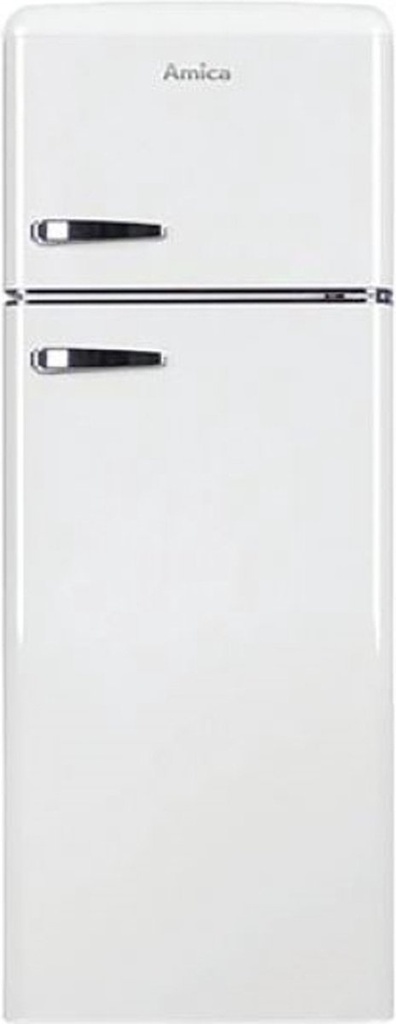 AR7252W Amica Retro Koel-Vriescombinatie 4 ****- 166.5 H - Wit Hoogglans

