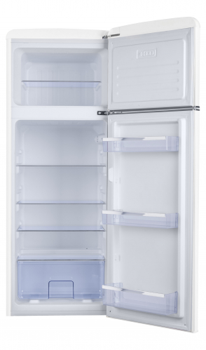 AR7252W Amica Retro Koel-Vriescombinatie 4 ****- 166.5 H - Wit Hoogglans

