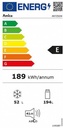 AR7252W Amica Retro Koel-Vriescombinatie 4 ****- 166.5 H - Wit Hoogglans

