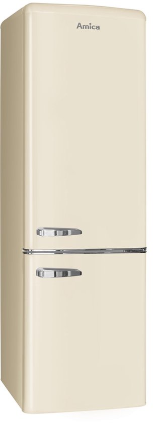 AR8242C Amica Retro Koel-Vriescombinatie - Crèmekleur (Beige) - E label