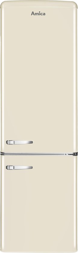 AR8242C Amica Retro Koel-Vriescombinatie - Crèmekleur (Beige) - E label