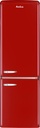 AR8242R Amica Retro Koel-Vriescombinatie - Hoogglans Rood - E label