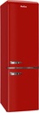 AR8242R Amica Retro Koel-Vriescombinatie - Hoogglans Rood - E label