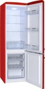 AR8242R Amica Retro Koel-Vriescombinatie - Hoogglans Rood - E label