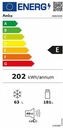 AR8242W Amica Retro Koel-Vriescombinatie 4****- Wit - 181 H
