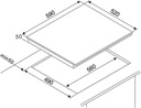 AV3540 Amica Keramische Kookplaat 4 kookzones -1,2 of 3 fase2