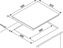 AV3540C Amica - Inbouw Vitro-keramische kookplaat - Auto Cut Off