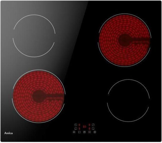 AV3540C Amica - Inbouw Vitro-keramische kookplaat - Auto Cut Off