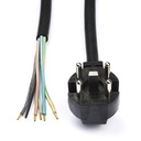 Perilex stekkerkabel 1.5 m Plug&Play aangesloten op het toestel