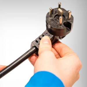 3 Fase Perilex stekkerkabel Plug&Play aangesloten 